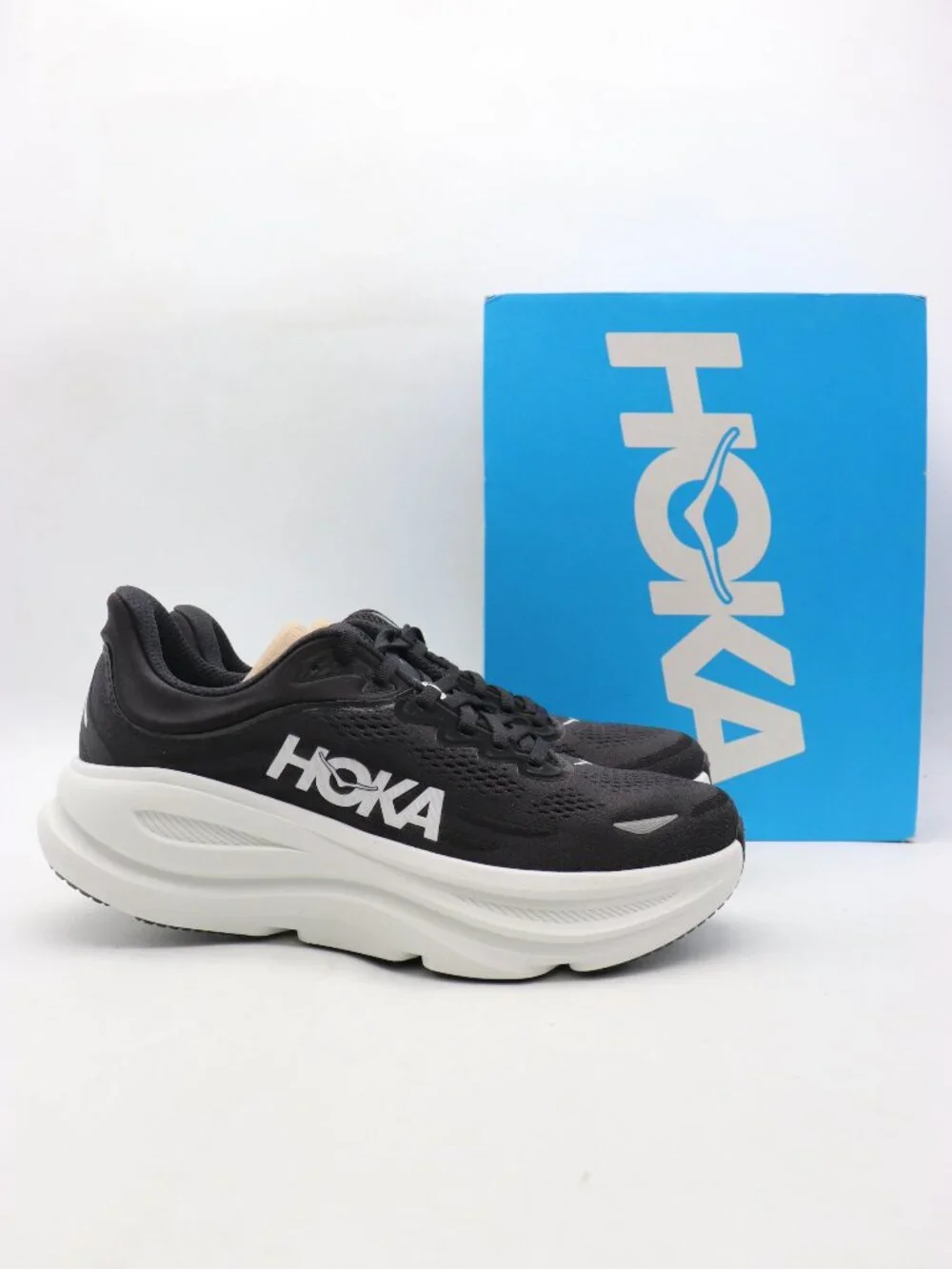 Hoka One One Bondi 9 Women's Size 9 B Running Shoes Black Athletic Sneakers